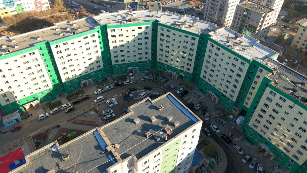 Бичил хорооллын таван байрны фасад дулаалгын ажил дууслаа