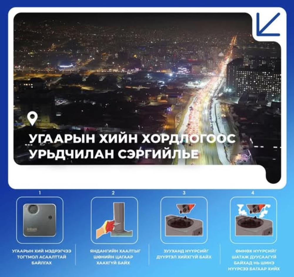 Угаарын хийн эрсдэлээс урьдчилан сэргийлье.