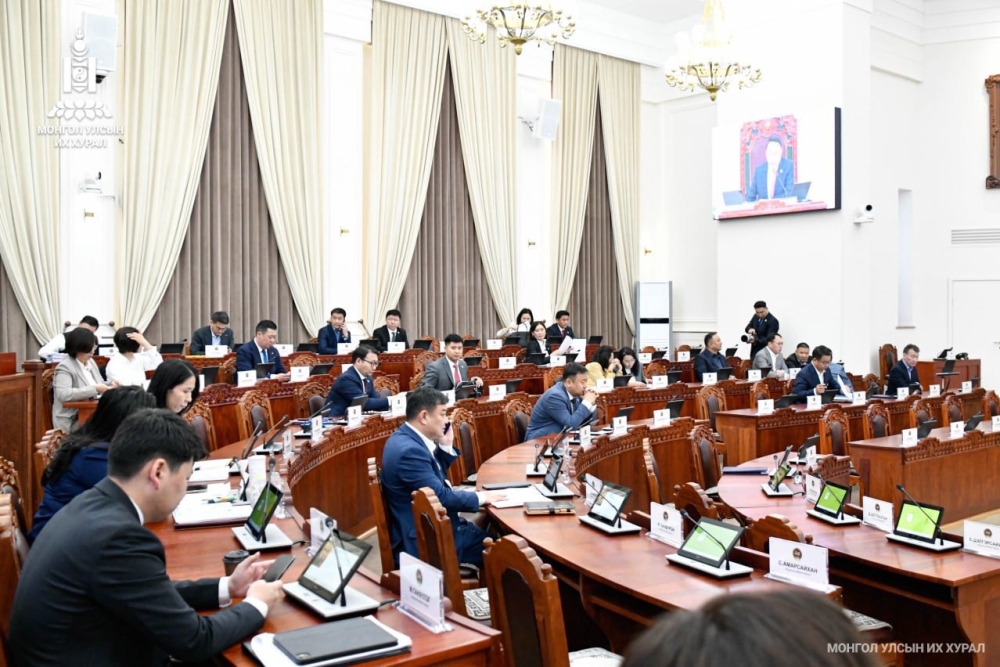 Монгол Улсын хөгжлийн 2026 оны төлөвлөгөөний төслийн нэг дэх хэлэлцүүлгийг хийж байна
