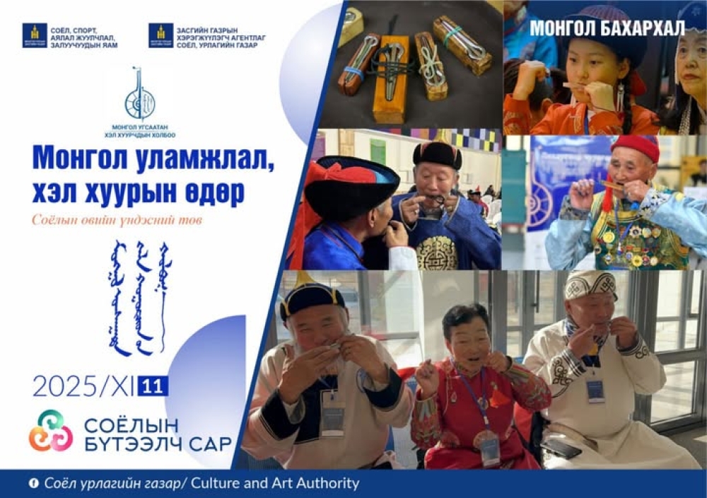 МОНГОЛ УЛАМЖЛАЛТ ХЭЛ ХУУРЫН ӨДӨР БОЛНО