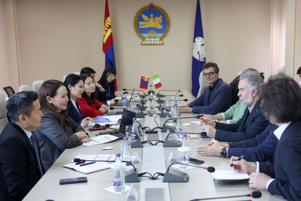 БНИУ-ын Тэргүүний архитектор Лука Бертаччи тэргүүтэй төлөөлөгчдийг хүлээн авч уулзлаа