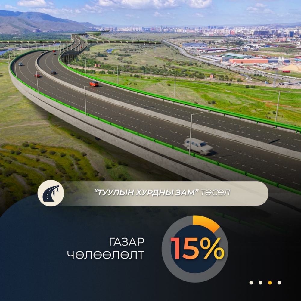 Туулын хурдны замын газар шорооны ажлыг гуравдугаар сарын 15-наас эхлүүлнэ